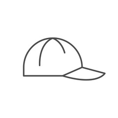 Baseball cap line outline icon