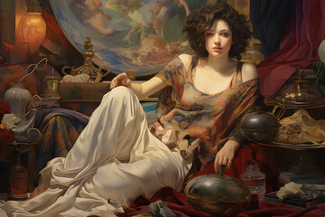 AI masterpiece that bridges the gap between centuries-old art and contemporary internet culture. 