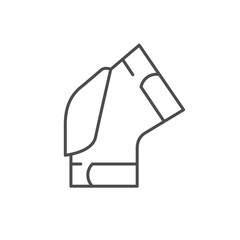 Knee pad line outline icon © motorama