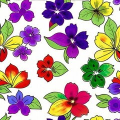 seamless background with flowers seamless pattern