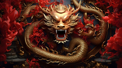 Lunar new year, Chinese New Year 2024 , Year of the Dragon , zodiac