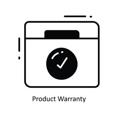 Product Warranty doodle Icon Design illustration. Ecommerce and shopping Symbol on White background EPS 10 File