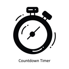 Countdown Timer doodle Icon Design illustration. Ecommerce and shopping Symbol on White background EPS 10 File