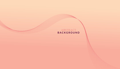 Vector pink background with wavy lines. Abstract waves background.