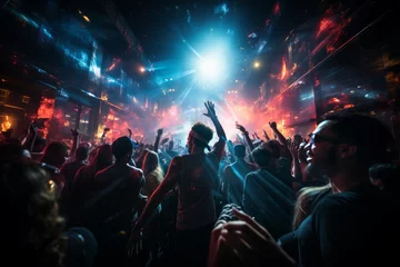Foto op Plexiglas night party in a high luxury club © jechm