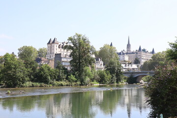 Vue d'ensemble de la ville, ville de Pau, département des Pyrénées Atlantiques, France