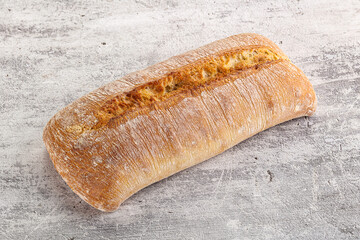 Italian ciabatta bread fresh and crust