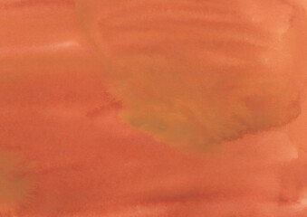 緑の混じった茶色のにじんだ水彩背景素材