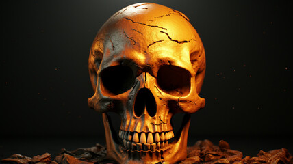 4K Skull Disappearance Render (Cinema 4D)
