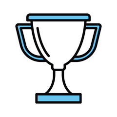 Trophy icon vector on trendy design