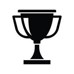 Trophy icon vector on trendy design