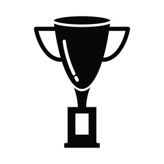Trophy icon vector on trendy design