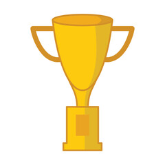 Trophy icon vector on trendy design