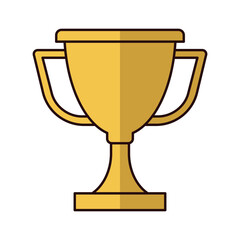 Trophy icon vector on trendy design