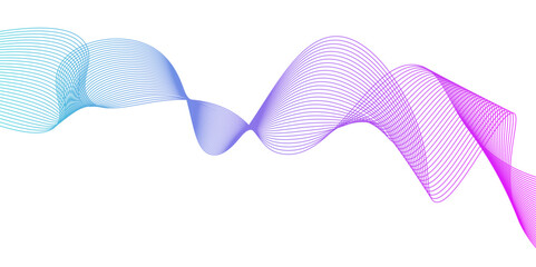 Fototapeta premium abstract blue purple wave, geometric DNA texture background,Abstract dynamic colorful flowing lines design. Sound wave background.Design used for banner, template, science, business and many more.