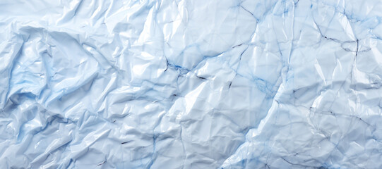 Fototapeta premium texture of white crumpled crumpled plastic film