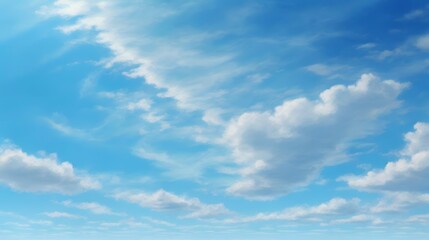 Fototapeta premium Clear Blue Sky Background Blue Sky Background Blue Sky Landscape Azure Sky Wallpaper Blue Sky Horizon AI Generative