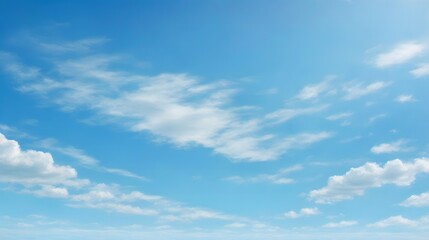 Fototapeta premium Clear Blue Sky Background Blue Sky Background Blue Sky Landscape Azure Sky Wallpaper Blue Sky Horizon AI Generative