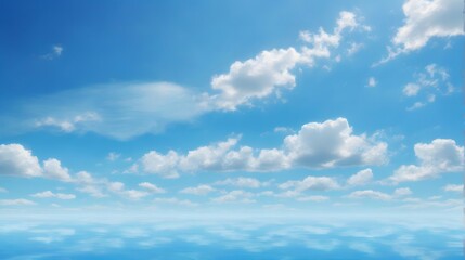 Fototapeta premium Clear Blue Sky Background Blue Sky Background Blue Sky Landscape Azure Sky Wallpaper Blue Sky Horizon AI Generative