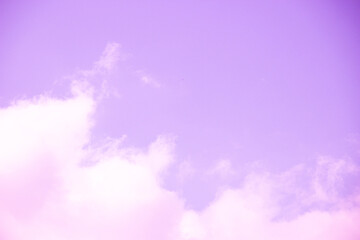 Pink sky and pinkish clouds, background for the design.