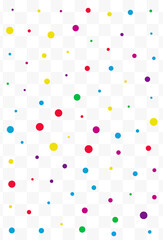 Rainbow Polka Christmas Vector Transparent