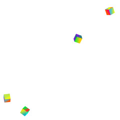 Rainbow Element Vector White Background. Gradient