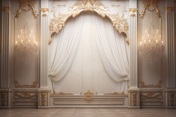 classic and vintage luxury wall backdrop