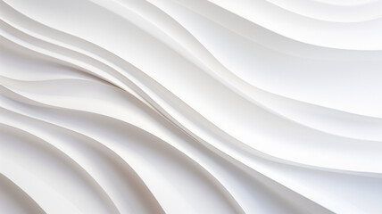 Fototapeta premium Abstract White Background with Wavy Lines