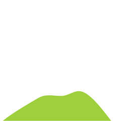 Hill Footer Vector Illustration