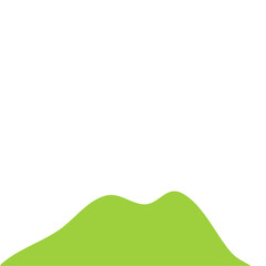 Hill Footer Vector Illustration