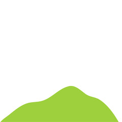 Obraz premium Hill Footer Vector Illustration