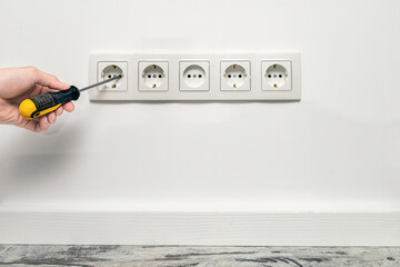 Installing outlets in the home