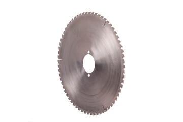 Big circular saw blade isolated on white background - 645788218