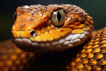 Fototapeta premium Close up view of a dangerous snake