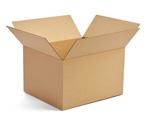 box package delivery cardboard carton packaging isolated shipping gift container brown send...