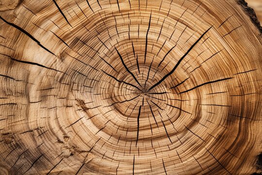 Close up view of pieces of teak wood stump background
