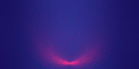 Abstract futuristic lines colorful background template design. 