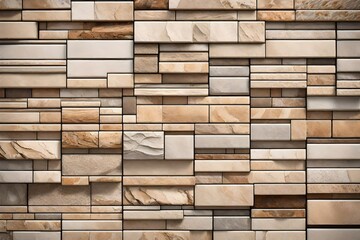 Texture of stone tile wall background & interior design