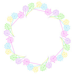 dandelion spring art drawn flower