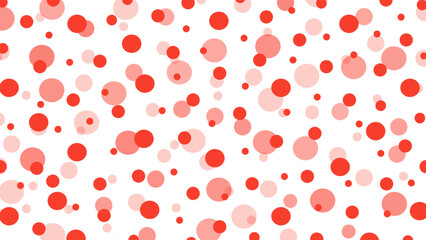 Seamless pattern with red drops