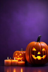Halloween subject with space for text (greeting card, flyer etc.)