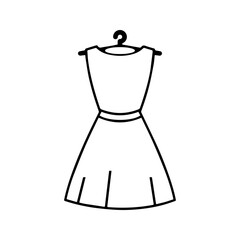 woman dress vector icon transparent background