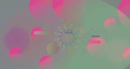 Abstract geometric background with decorative elements. Vector illustration for your design.