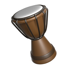 Djembe 3D Icon Pack set for banner and UX/UI design