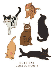 Cute Cat Illustrations in Color! Collection 4