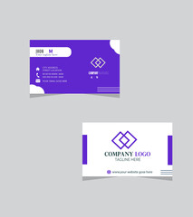 Obraz premium creative modern double-side business card design