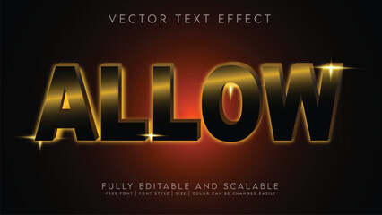 3D Text Effect _Fully Editable and Scalable Vector (Allow)