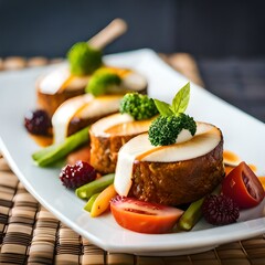 salad with salmon and vegetables