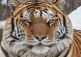 Fototapeta premium photograph of a Siberian tiger in the wild