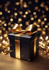 gift boxes in the city Black Friday  Cinematic daylight generative ai illustration art